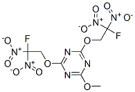 2-Methoxy-4,6-bis(2-fluoro-2,2-dinitroethoxy)-1,3,5-triazine 结构式