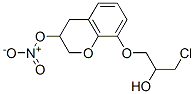 Nitric acid 8-(3-chloro-2-hydroxypropoxy)chroman-3-yl ester 结构式