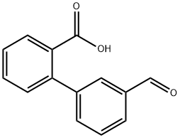 2-(3-甲酰基苯基)苯甲酸 结构式