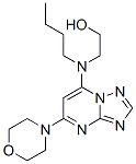 2-[Butyl[5-(4-morpholinyl)[1,2,4]triazolo[1,5-a]pyrimidin-7-yl]amino]ethanol 结构式