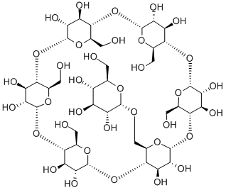 6-O-Α-D-葡糖基-Α-单环糊精 结构式