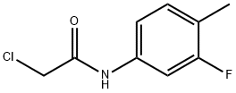 2-氯-N-(3-氟-4-甲基-苯基)乙酰胺 结构式
