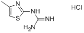 4-甲基噻唑-2-基鸟嘌呤盐酸盐, 100599-91-5, 结构式