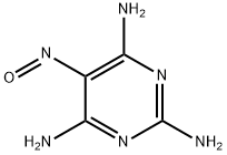 2,4,6-トリアミノ-5-ニトロソピリミジン 化学構造式