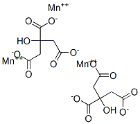 クエン酸マンガン（III） 化学構造式