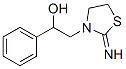 2-亚氨基-ALPHA-苯基噻唑烷-3-乙醇 结构式
