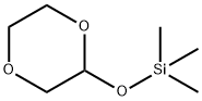 (1,4-Dioxan-2-yloxy)(trimethyl)silane 结构式
