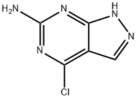 4-氯-1H-吡唑并[3,4-D]嘧啶-6-胺 结构式