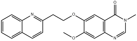 7-Methoxy-3-Methyl-6-[2-(2-quinolinyl)ethoxy]-4(3H)-quinazolinone Structure