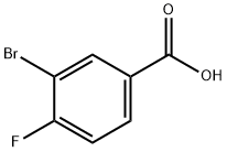 3-溴-4-氟苯甲酸, 1007-16-5, 结构式