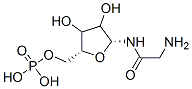 [(2R,5R)-5-[(2-aminoacetyl)amino]-3,4-dihydroxy-oxolan-2-yl]methoxyphosphonic acid 结构式