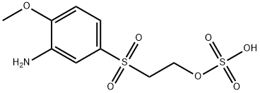 硫酸水素[2-(3-アミノ-4-メトキシフェニルスルホニル)エチル] 化学構造式