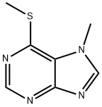 7-Methyl-6-methylthio-7H-purine Structure