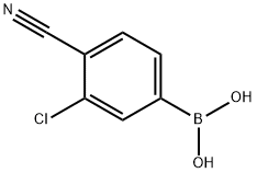 3-氯-4-氰基苯硼酸, 1008415-02-8, 结构式