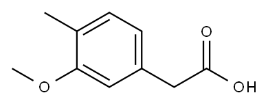 2-(3-甲氧基-4-甲基苯基)乙酸 结构式