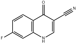 3-Quinolinecarbonitrile, 7-fluoro-1,4-dihydro-4-oxo- Structure