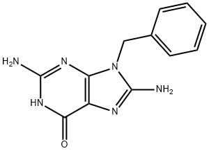 2,8-diamino-9-benzyl-3H-purin-6-one 结构式