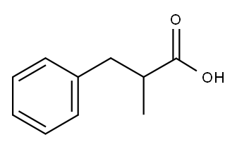 2-ベンジルプロパン酸 化学構造式