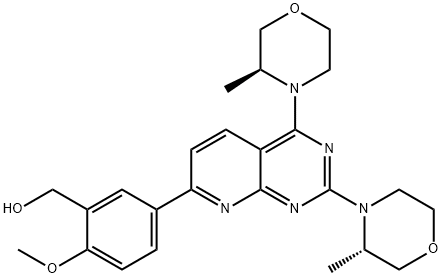 2-メトキシ-5-[2,4-ビス(3α-メチルモルホリノ)ピリド[2,3-d]ピリミジン-7-イル]ベンゼンメタノール