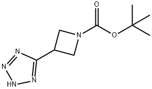 1-Azetidinecarboxylic acid, 3-(2H-tetrazol-5-yl)-, 1,1-diMethylethyl ester, 1009367-63-8, 结构式
