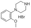 1-(2-甲氧基苯基)哌嗪氢溴酸盐 结构式