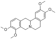 (13aR)-5,8,13,13a-テトラヒドロ-2,3,9,10-テトラメトキシ-6H-ジベンゾ[a,g]キノリジン 化学構造式