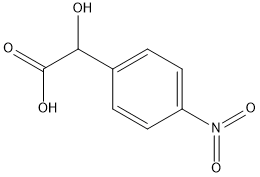 (R)-4-硝基扁桃酸 结构式