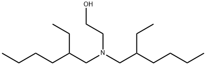 2-[ビス(2-エチルヘキシル)アミノ]エタノール 化学構造式
