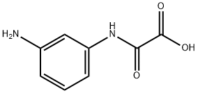 2-[(3-アミノフェニル)アミノ]-2-オキソ酢酸 化学構造式