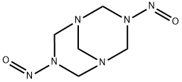 N,N'-ジニトロソペンタメチレンテトラミン 化学構造式