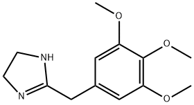 4,5-ジヒドロ-2-[(3,4,5-トリメトキシフェニル)メチル]-1H-イミダゾール 化学構造式