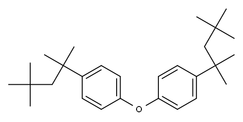 bis(4-(1,1,3,3-tetramethylbutyl)phenyl) ether Structure