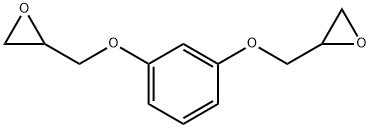 1,3-ビス(オキシラニルメトキシ)ベンゼン 化学構造式
