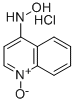 4-(ヒドロキシアミノ)キノリン1-オキシド・塩酸塩 化学構造式
