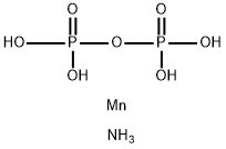 ammonium manganese(3+) diphosphate Struktur