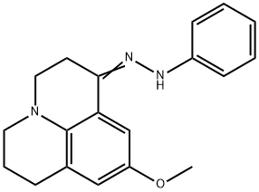 2,3,6,7-Tetrahydro-9-methoxy-1H,5H-benzo[ij]quinolizin-1-one phenyl hydrazone 结构式