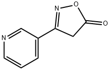 3-(3-吡啶基)-5(4H)-异恶唑酮 结构式