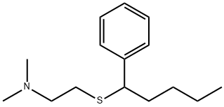 2-(alpha-Butylbenzylthio)-N,N-dimethylethylamine 结构式