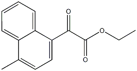 ETHYL 4-METHYL-1-NAPHTHOYLFORMATE 结构式
