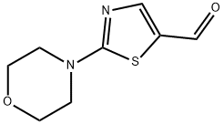 2-呀啉代噻唑-5-甲醛 结构式