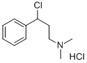 N,N-DIMETHYL-3-PHENYL-3-CHLOROPROPYLAMINE HYDROCHLORIDE Structure