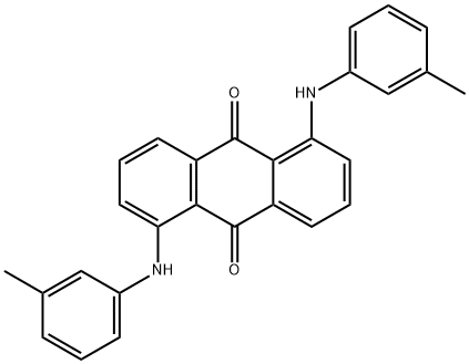 1,5-ビス(3-メチルフェニルアミノ)アントラセン-9,10-ジオン 化学構造式