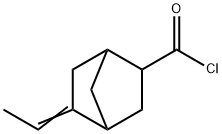 Bicyclo[2.2.1]heptane-2-carbonyl chloride, 5-ethylidene- (9CI) 结构式