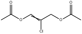 2-クロロ-1-プロペン-1,3-ジオールジアセタート 化学構造式