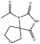 1-Acetyl-1,3-diazaspiro[4.4]nonane-2,4-dione Structure