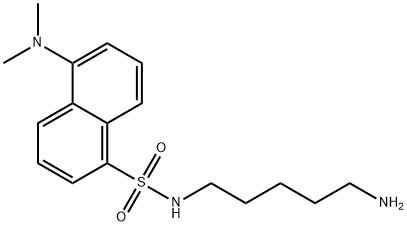 N-(5-氨基戊基)-5-(二甲基氨基)萘-1-磺酰胺, 10121-91-2, 结构式