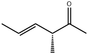 4-Hexen-2-one, 3-methyl-, [R-(E)]- (9CI) Structure