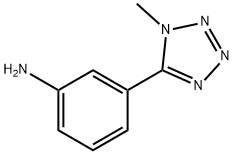 3-(1-甲基-1H-1,2,3,4-四Z醇-5-基)苯胺 结构式