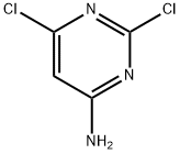 4-アミノ-2,6-ジクロロピリミジン 化学構造式