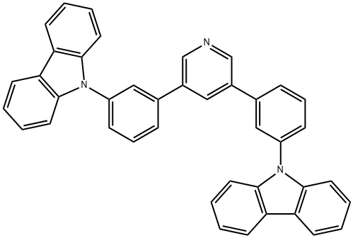 3,5-双(3-(9H-咔唑-9-基)苯基)吡啶, 1013405-25-8, 结构式
